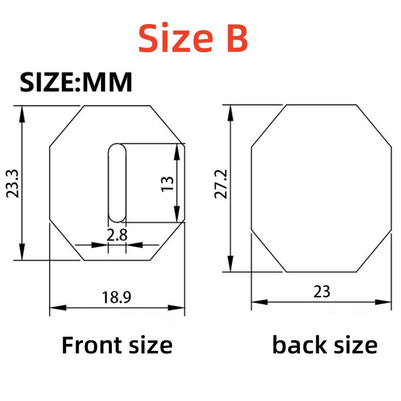 1piece Wenge Wood + Ebony Octagonal Knife Handle for DIY Semi-finished Damascus Knife Handle Material Kitchen Knife Handle