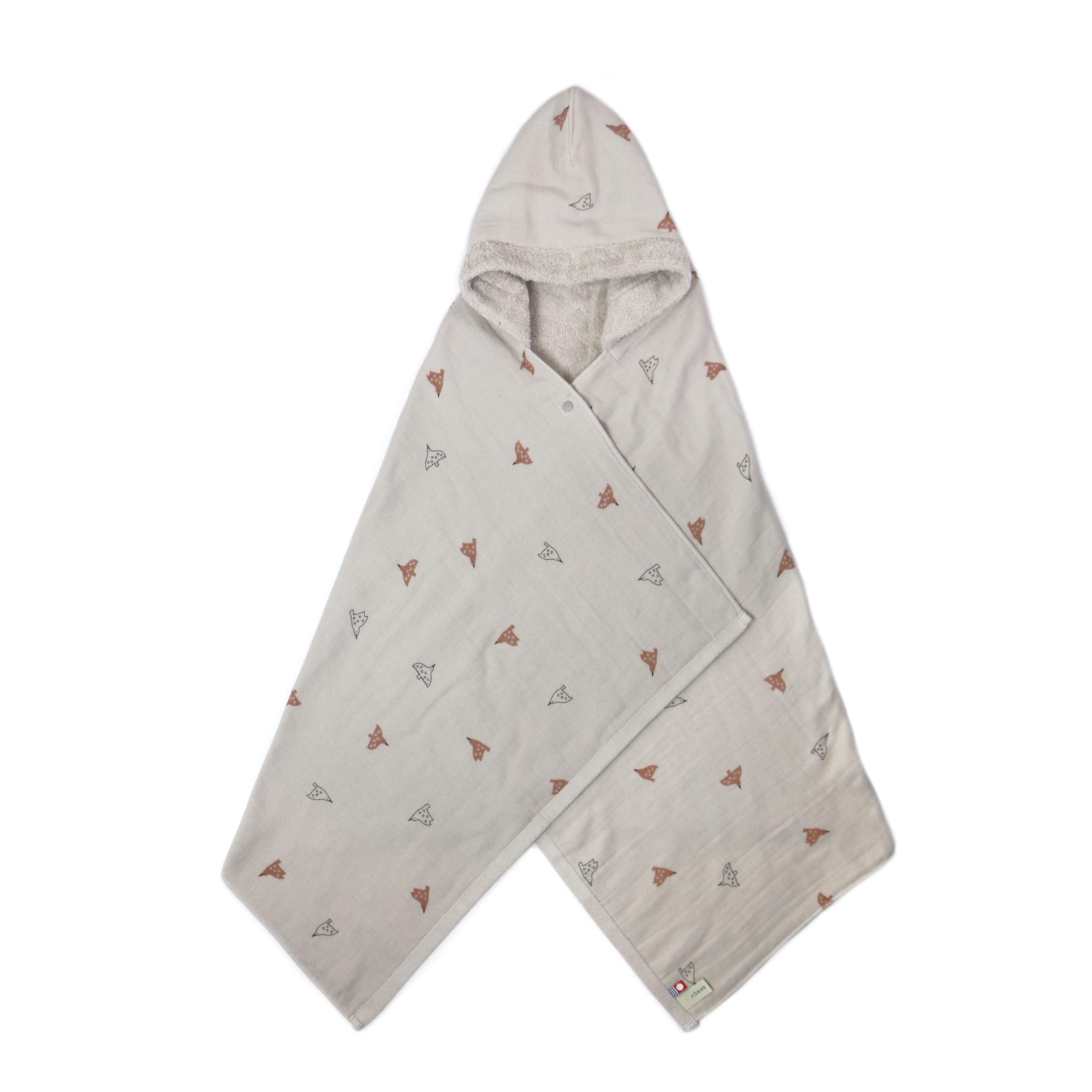 

Детское полотенце для ванны из органического хлопка IORI BABY x FORNE (Светло-серый)