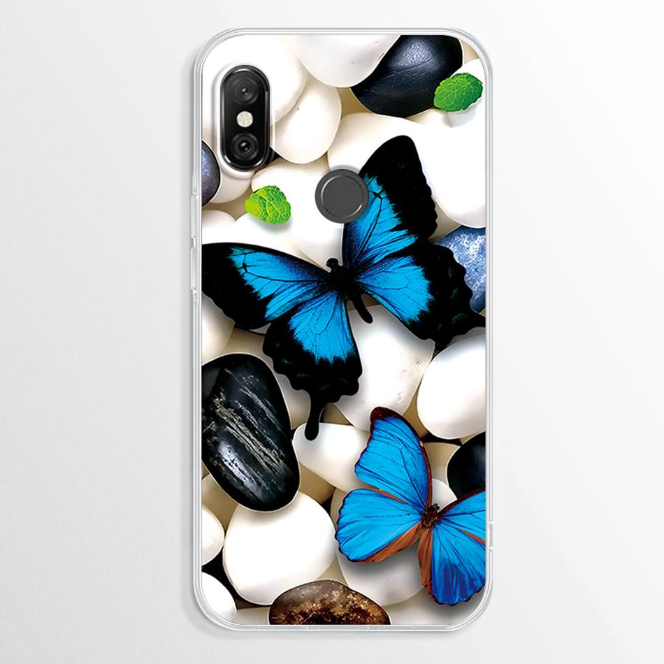 Funda para Xiaomi Redmi Note 6 Pro Mármol Transparente Suave TPU Cubierta Trasera Para Xiaomi Redmi Note 6 Note6 Pro Funda de Silicona Parachoques Fundas