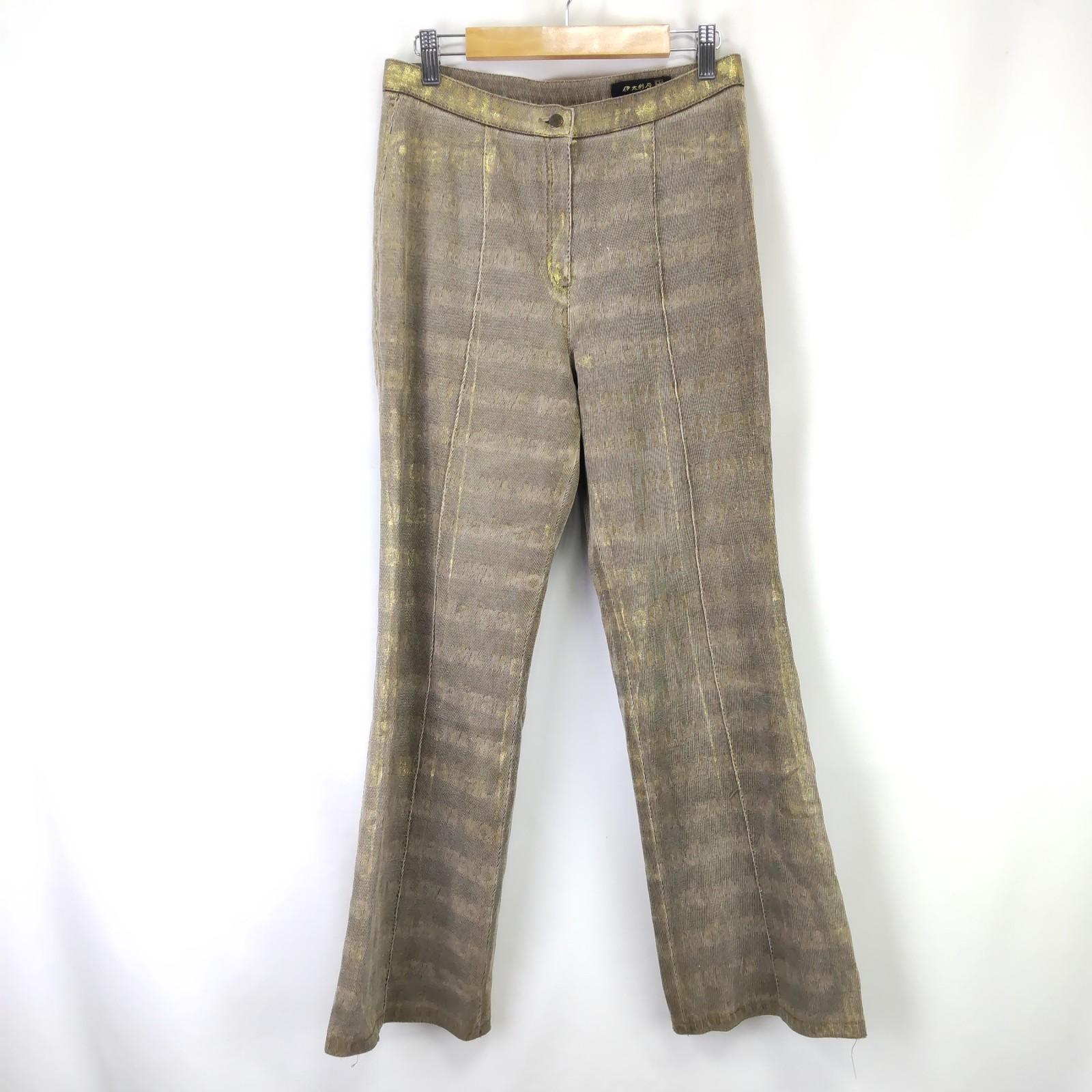 

USED/Made in Japan ITALIYA Straight Pants L Women Beige Inseam 74cm