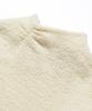 BETWEEN A AND B Shirred Turtleneck Top [Ivory]