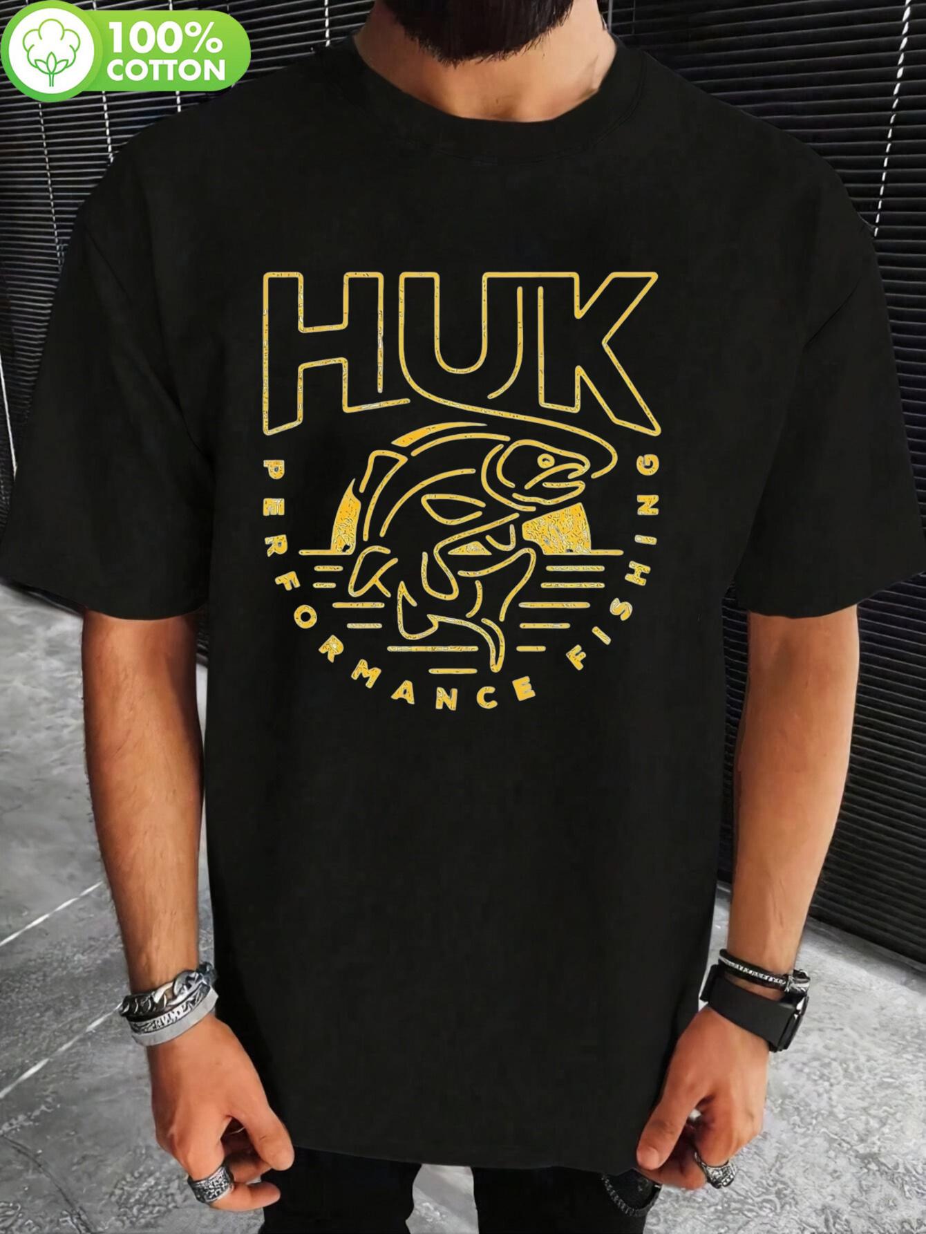 HUK Big and Tall Performance Fishing Tshirt - 100% Cotton... S