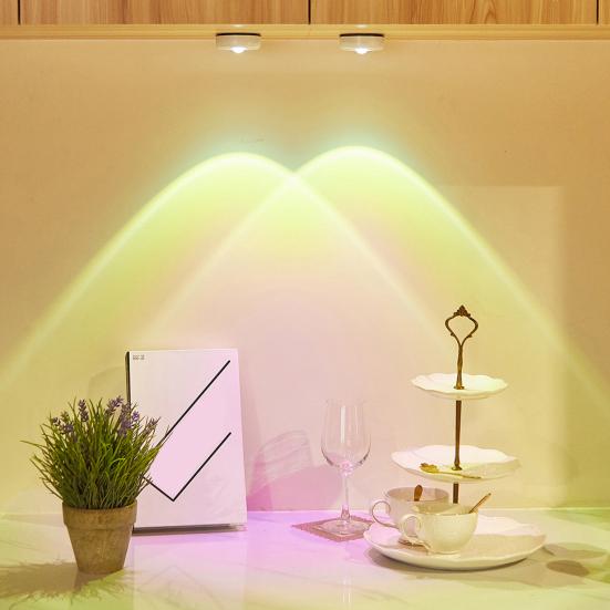 LED Light Brightness ABS Dual Mode Adjustable Compact Cabinet Light LED Sunset Projection