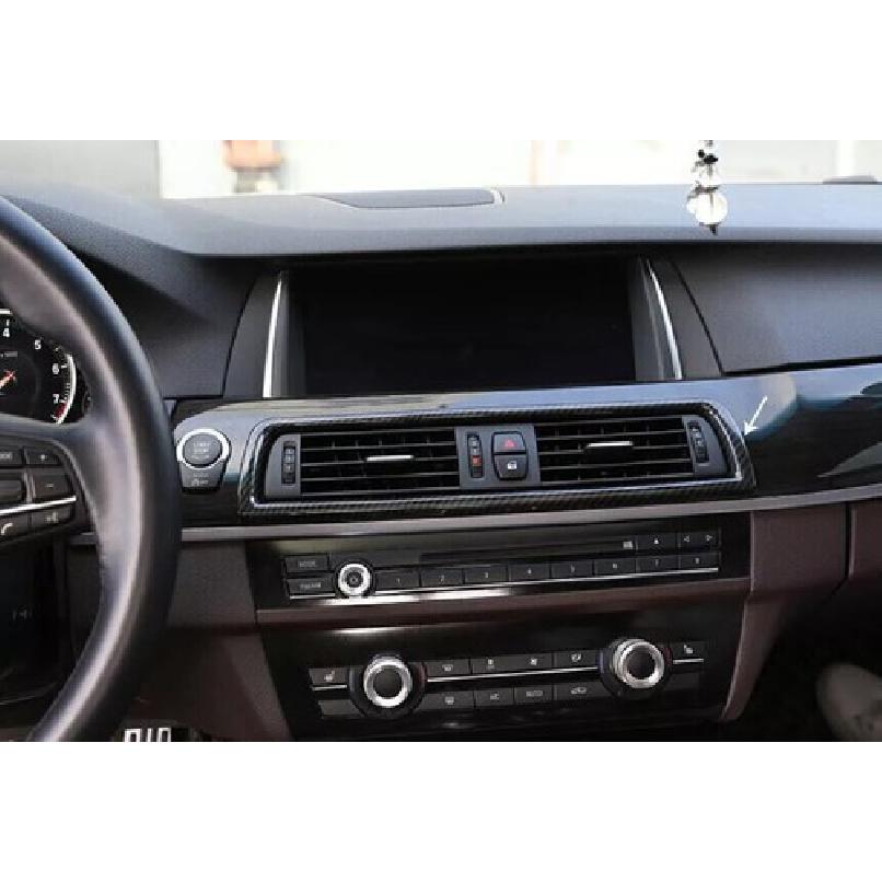 For BMW 5 Series 2011-2017 ABS Carbon Fiber Middle Console Air Outlet Vent Cover