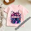 2026 Roblox T Shirt for Kids Summer Fashionable Short Sleeve Tee Boys Girls Casual Gaming Print Soft Childrens Tops