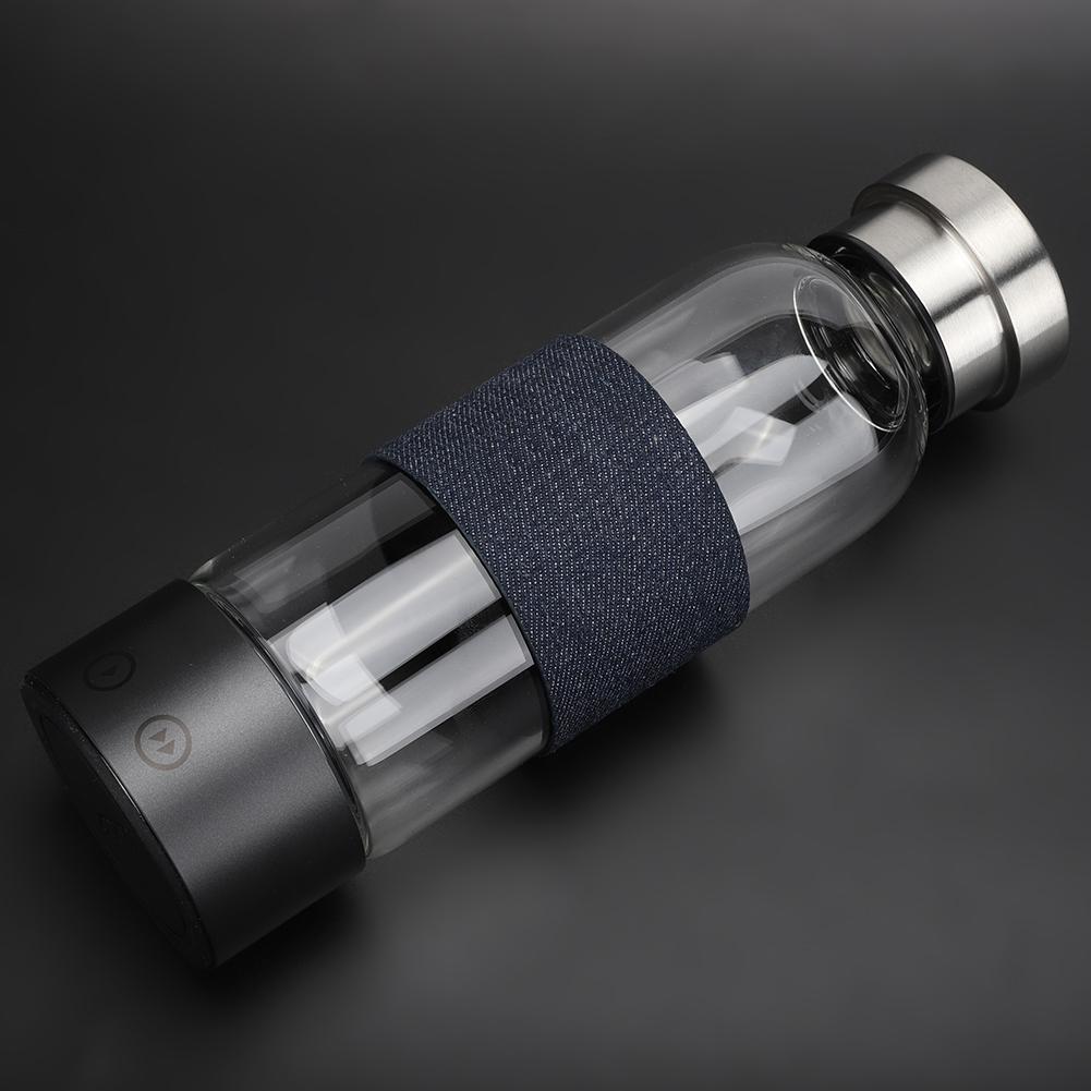 480ml 1300mAh Portable USB Rich Hydrogen Cup Electrolysis Ionizer Water Generator Bottle
