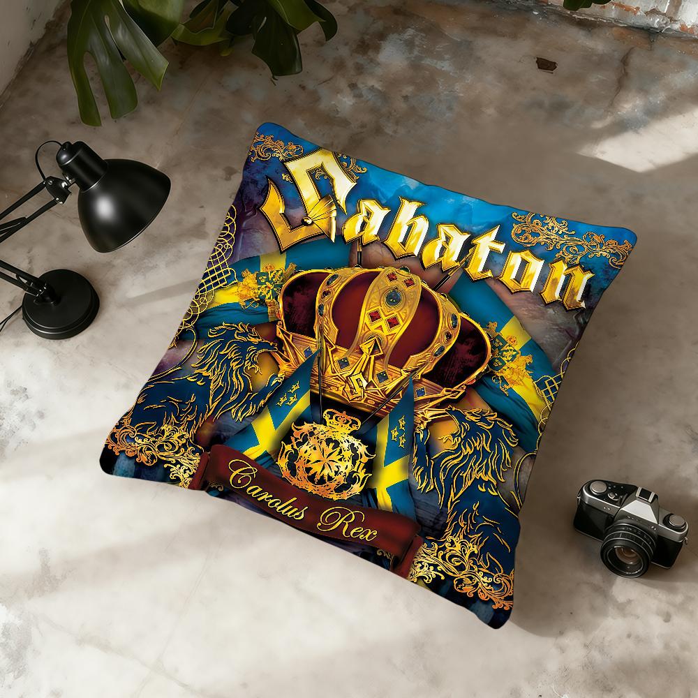 S-Sabaton-ES Band Kissenbezug Home Office Praktisch Nordische Schlichtheit Hit Mit Reißverschluss Kissenbezug