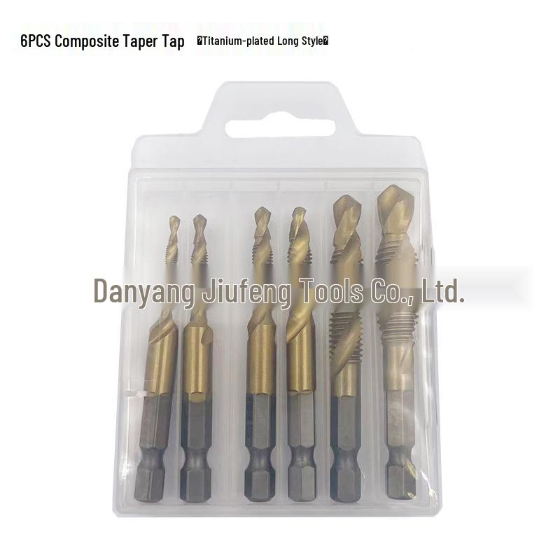 High-Speed Steel Metric Hex Shank Drill-Tap Bit - Short & Long Taper Types