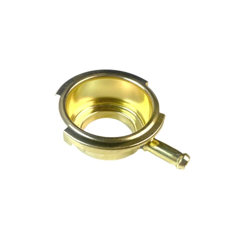 Automotive Cooling System Filler Neck Component with Round Opening and Side Outlet Tube for Radiator Repair Tasks