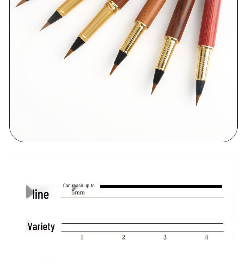 Xiulibee Soft Brush Pen - Refillable Wolf Hair Brush for Calligraphy and Art