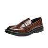 Large Size Leather Shoes 37-45 Size Casual Men's Leather Shoes Breathable British Men's Trendy Shoes New Men's Shoes