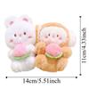 2pcs/set Magnetic Plush Animal Key Buckle Panda Cartoon Couple Pendants Fruit Bag Charm  Friends