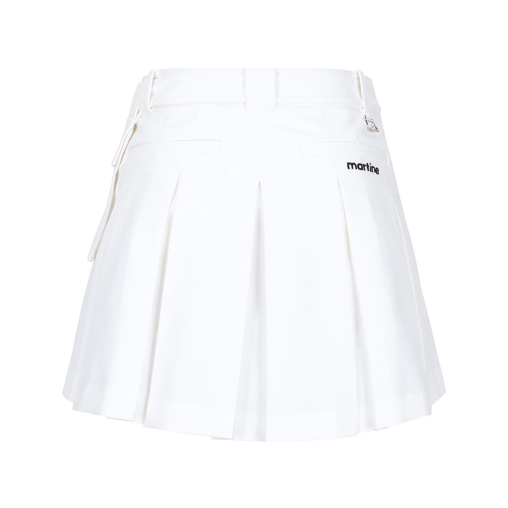 MARTINE GOLF Belt Pocket Culottes_White