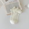 Cotton Ruffle Socks Breathable Short Socks Sweet Lace Ruffle Socks  for Daily Wear