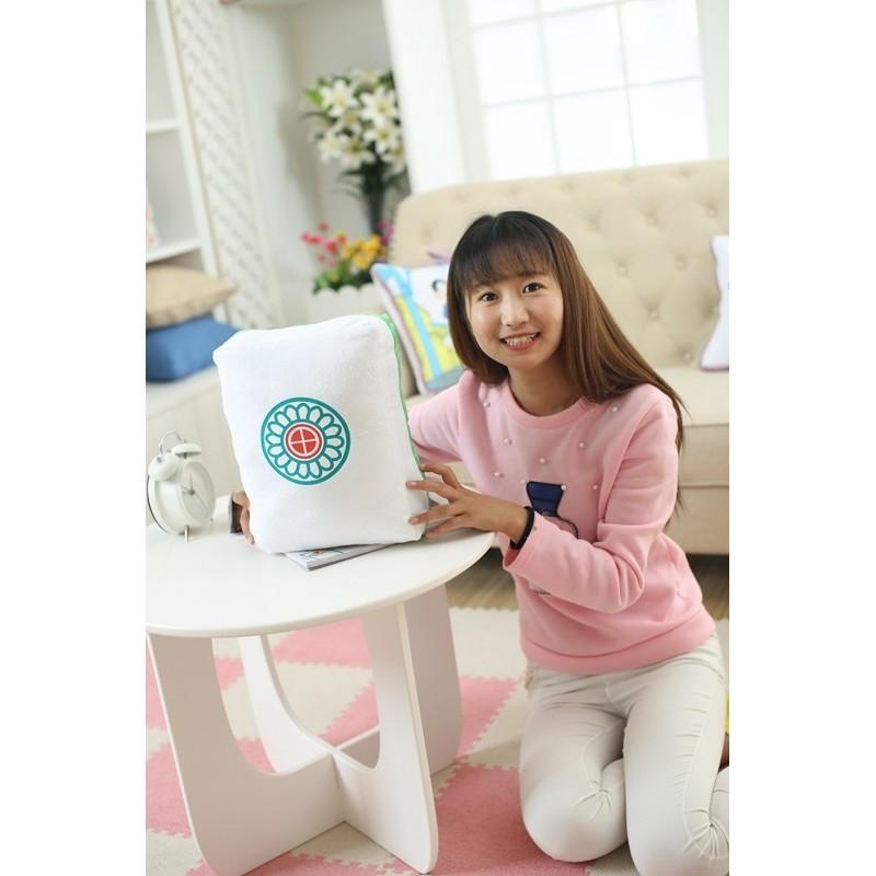 Mahjong Themed Plush Pillow Toy With Pp Cotton Filling For Home Decor Gift Special Characters Included