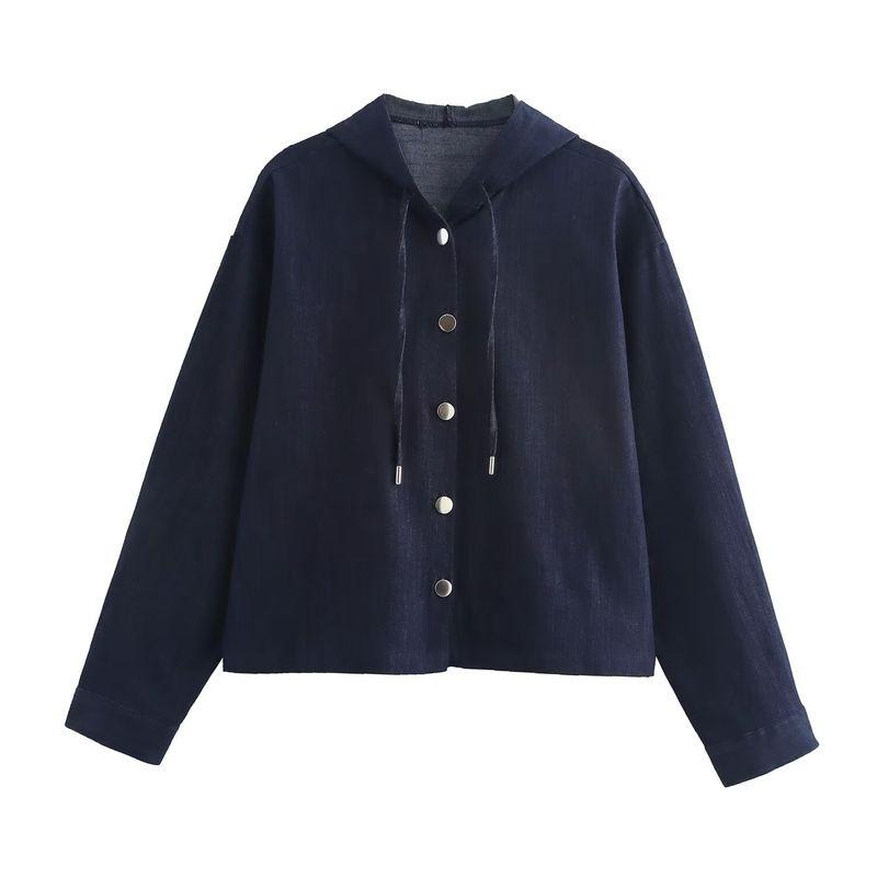 

Kaslead New Arrival Women s Clothing Fashion Style Fashion Hooded Denim Top and Trousers 3564181 3564180 Tops L