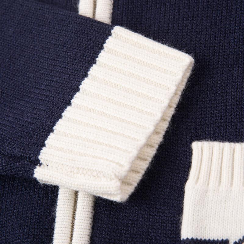 HAZZYS Girls' Winter Wool Blend Lapel Cardigan