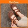 Vintage Pu Loafers For Women With Breathable Hollow Out Design For Daily Comfort