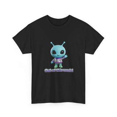 Cute Blue Alien Out of This World Tee | Alien Graphic Shirt, Funny/Cute T-Shirt
