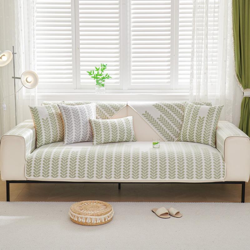 New Leaf Sofa Cushion Summer Mat Seat Cushion Non-slip Cool Seat Cushion Summer Cover Cloth