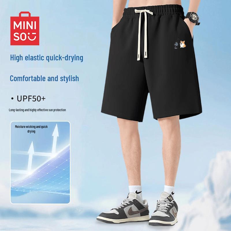 MINISO Men s Corgi Logo Casual Sport Shorts XL