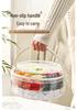 Portable Fruit Storage Bowl with Compartments and Lid