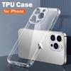 Ultra dünne weiche TPU-Handyhülle für iPhone 17 Pro Max 16 13 11 15 12 14 Plus Air 16E 17E Transparente Silikon-Handyhülle