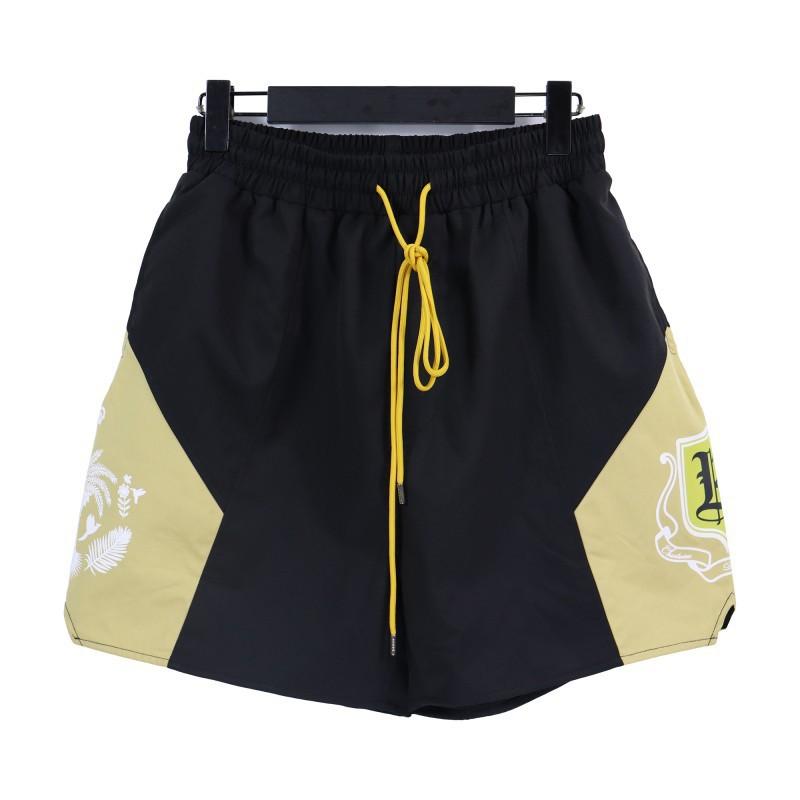 Mens Hip Hop Drawstring Shorts With Reflective 3M Letter Print Loose Fit Streetwear Cargo Jogger Pants