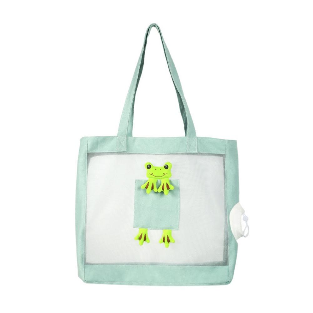 Cartoon Pet Carrier Bag Breathable Pet Outing Shoulder Bag Portable Cats Dogs Tote Bag Summer