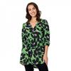 Be You Womens/Ladies Floral Polyester V Neck Relaxed Fit 3/4 Sleeve Tunic Top