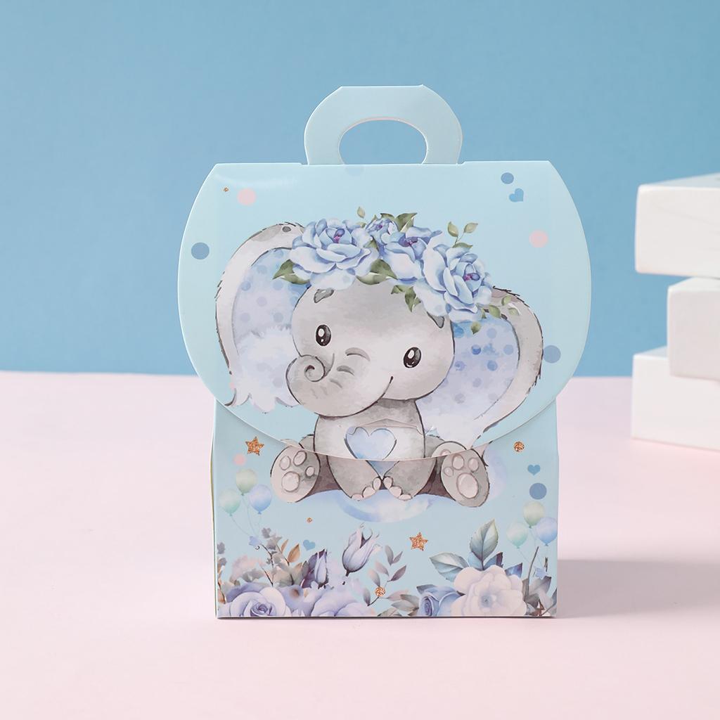 Pink Eliphant Gift Boxes Birthday Wedding Party Decoration for Home Gift Tote Boxes Happy Birthday Baby Shower Party Supplies
