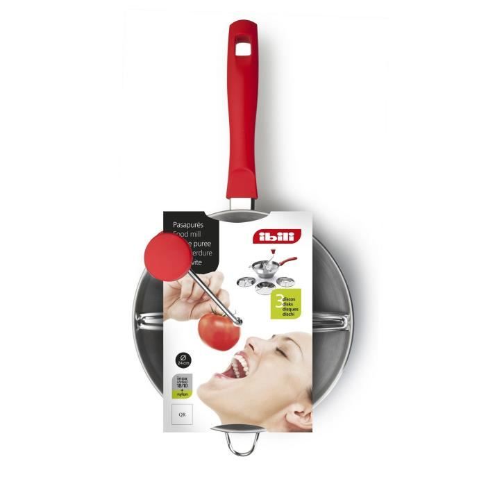 IBILI Presse Purée Inox - 3 Disques - 24 Cm