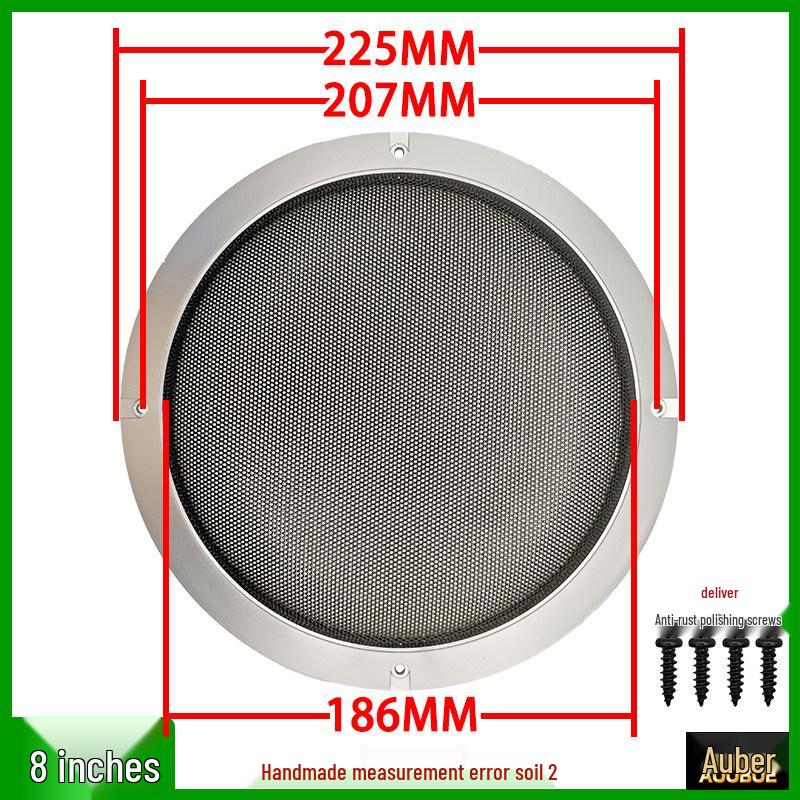 Speaker Grille Metal Mesh Dustproof Covers: 2-10 Inch Sizes for Car Speakers