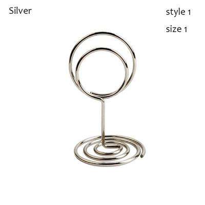 1pc Fashion Wedding Supplies Rose Gold Paper Clamp Place Card Clamps Stand Photos Clips Table Numbers Holder