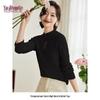 YUZHAOLIN Women's Thin Knitted Half-High Collar Top