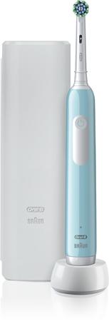 

Oral B Pro Series 1 Blue Electric Toothbrush with Case TU прозрачный