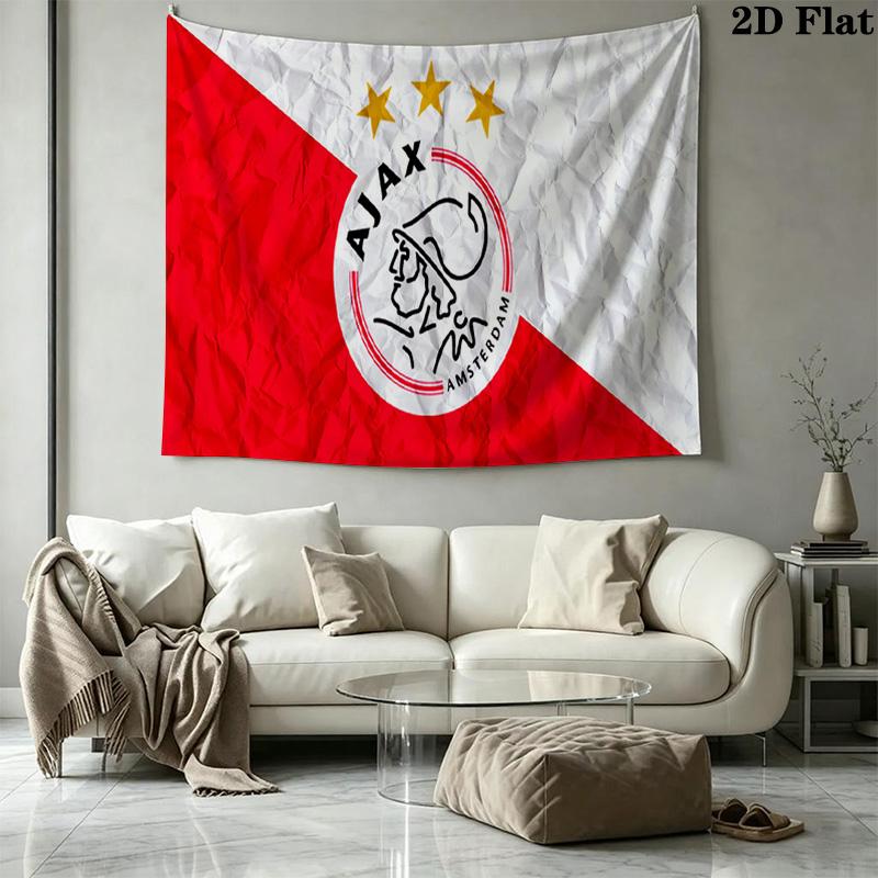 AFC Ajax Wall Tapestry Aesthetic Wall Hanging Printed Fabric Blanket Decorative Tapestries for Bedroom Living Room Home Decor