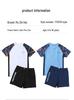 Customizable Two-Piece Short Sleeve Swimsuit for Kids & Teens - Plus Size, Quick-Drying, Loose Fit