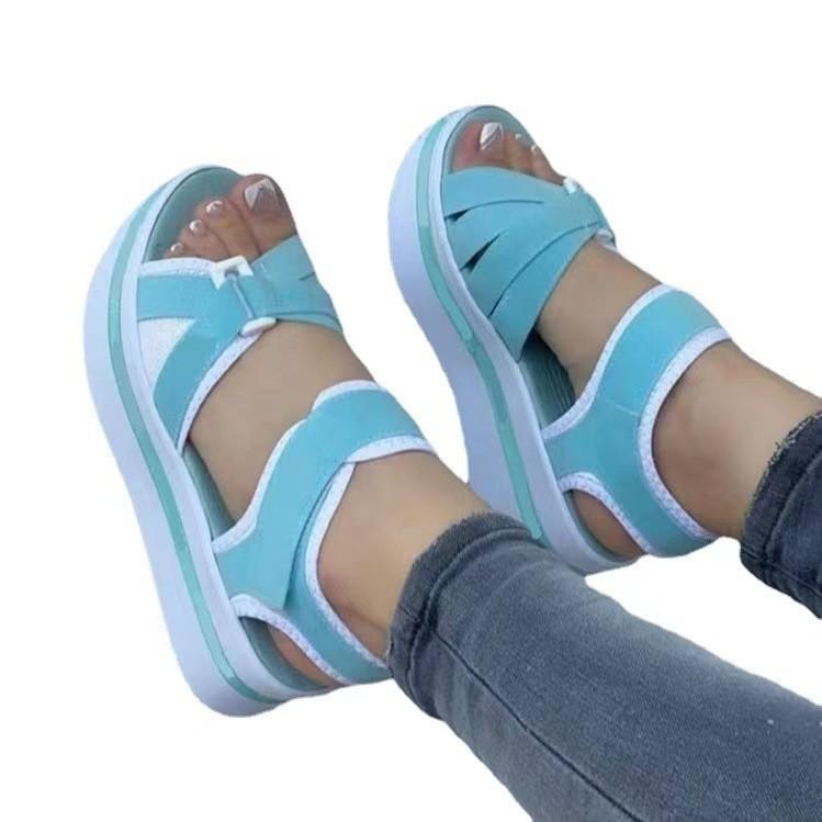 Women's Fashion Sports Sandals Solid Color Open Toe Casual Comfort Breathable Outdoor Footwear