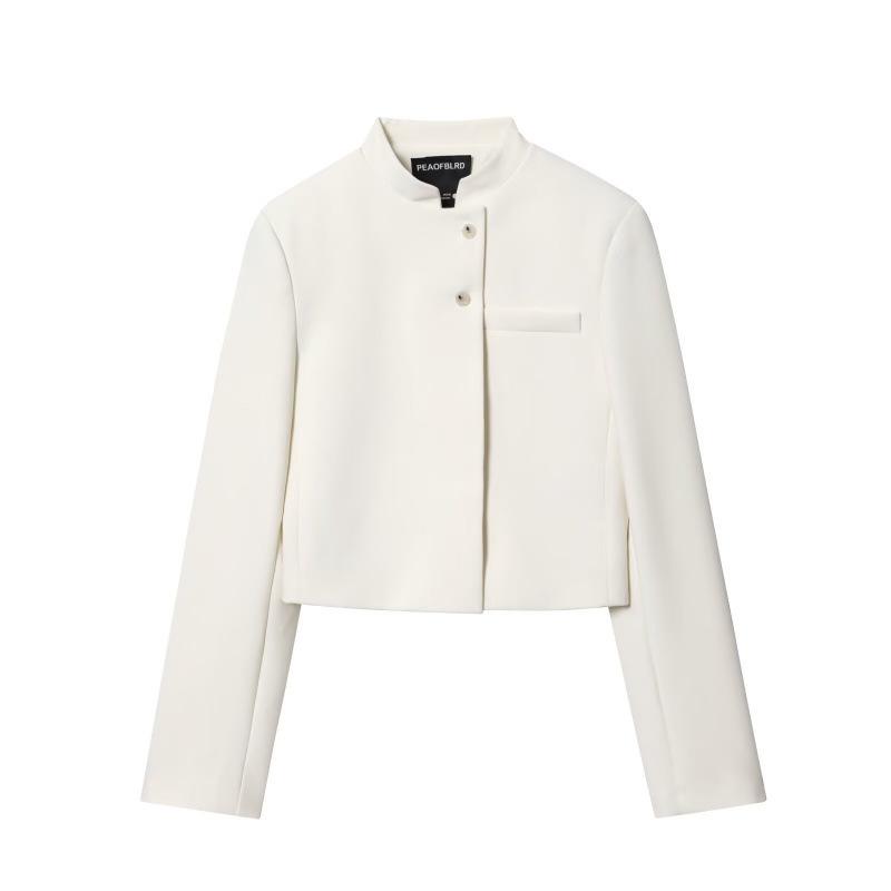 European & American Women s Fashion Casual Short Suit Jacket Small белый