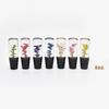 Universal 15CM Car Manual Shifter Head Shift Knob Stick Crystal Transparent Flower Gear Shift Knob