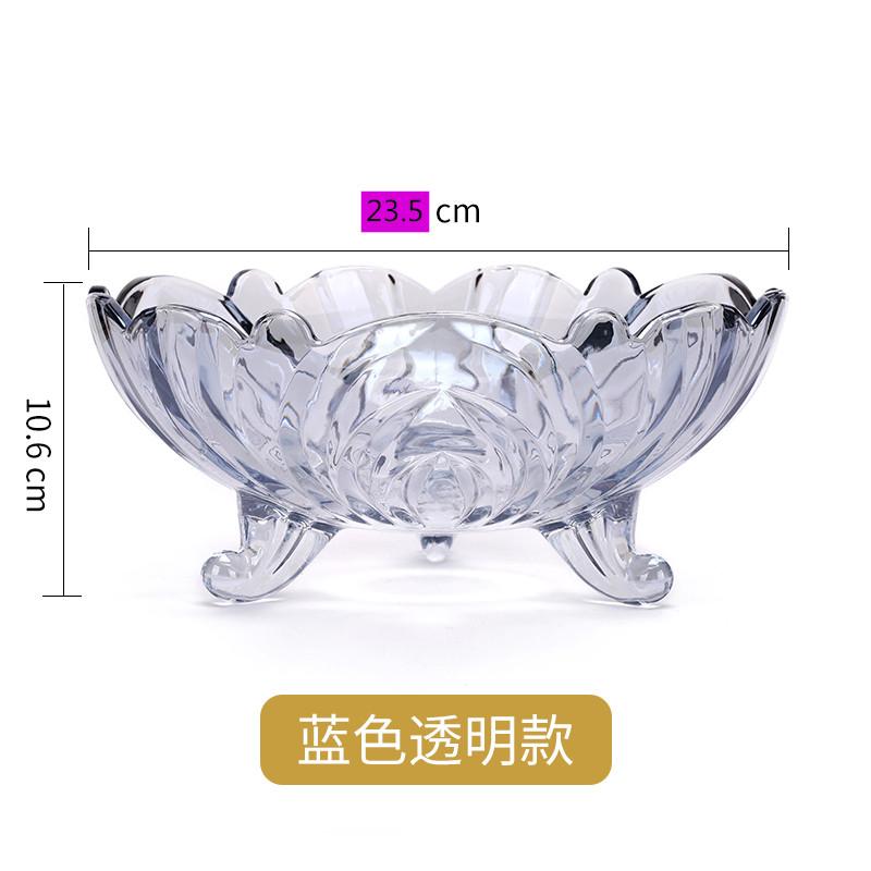 Moderne kreative Kristallglas-Fruchtschale für Zuhause, Süßigkeiten, Trockenfrüchte, Salatschüssel, Wohnzimmer Couchtisch Dekoration Aufbewahrung