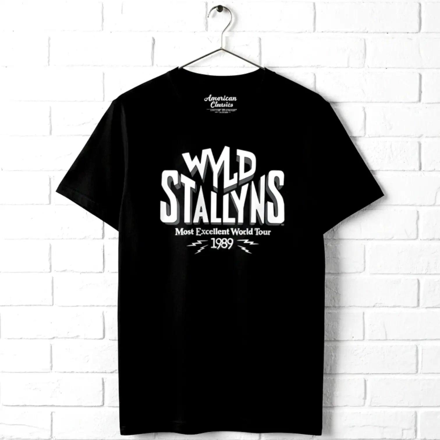Bill & Ted Wyld Stallyns Most Excellent World Tour 1989 Men s T Shirt XXXL