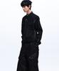 Rssc Stripe Mixed Denim Trucker Jacket - Black