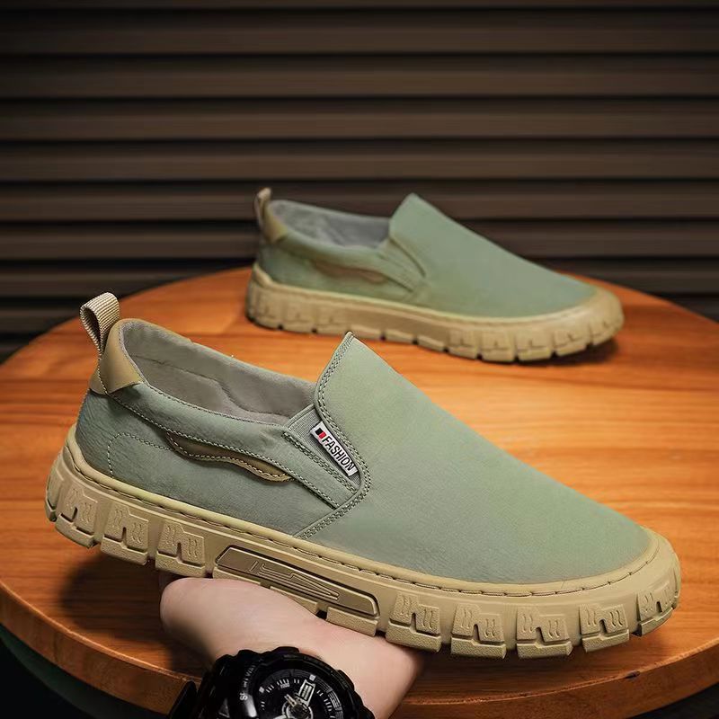 Men's Shoes Lightweight, Non-slip and Wear-resistant Casual Canvas Shoes Men's Breathable Trend Versatile Soft-soled Cloth Shoes