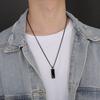 Rock Vintage Stylish Simplicity Trendy Pendant Necklace for Men Hip Hop Thick Stainless Steel Jewelry High Polished Golden