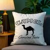 Luxury C-Camel Pillow Case Plush Fabric Soft Double Sided Print Sofa Cushion Cover Throw Pillow Covers