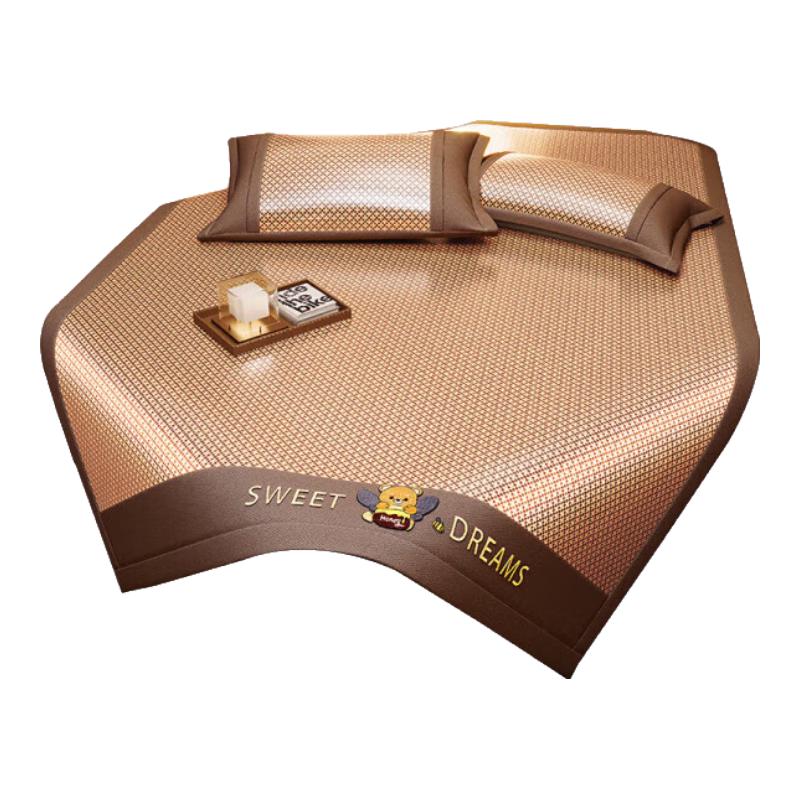 Maoren Foldable Ice Rattan Cooling Mat & Bedding Set 180x200cm