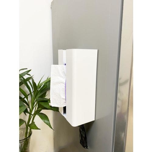 UMJCWELL Kitchen Paper Holder, Magnetic Tissue Case, Paper Towel Holder, Tissue Box, Strong Magnet, One-Hand Tear Rectangular, Approx. W13 X D8.5 X H2