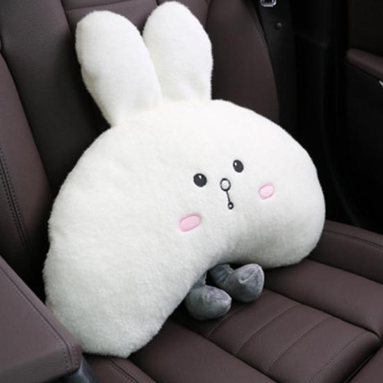 Headrest Pillow Detachable Comfortable Rabbit Shape Car Neck Waist Shoulder Protective